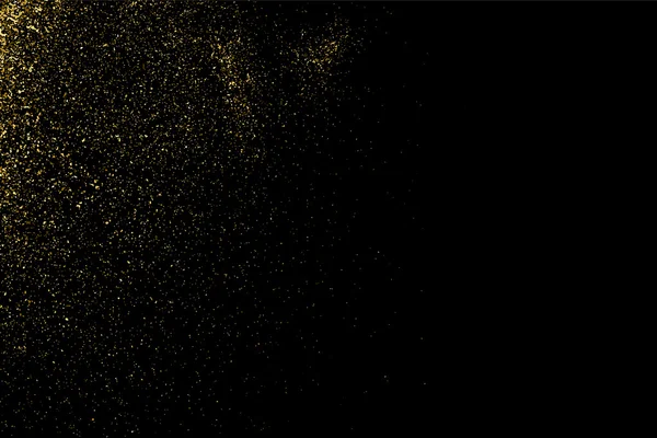 Texture Paillettes Sur Fond Noir Fond Vacances Une Explosion Dorée — Image vectorielle