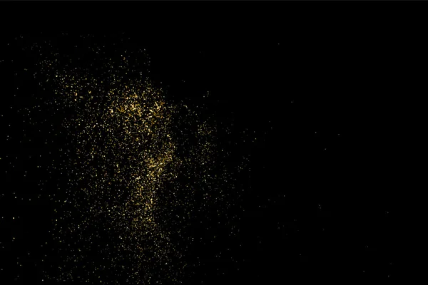 Texture Paillettes Sur Fond Noir Fond Vacances Une Explosion Dorée — Image vectorielle