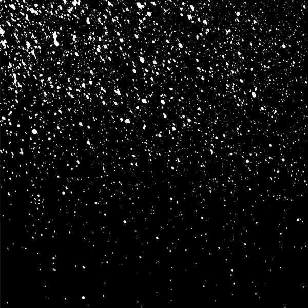 Texture Abstraite Granuleuse Sur Fond Noir Texture Neige Élément Design — Image vectorielle