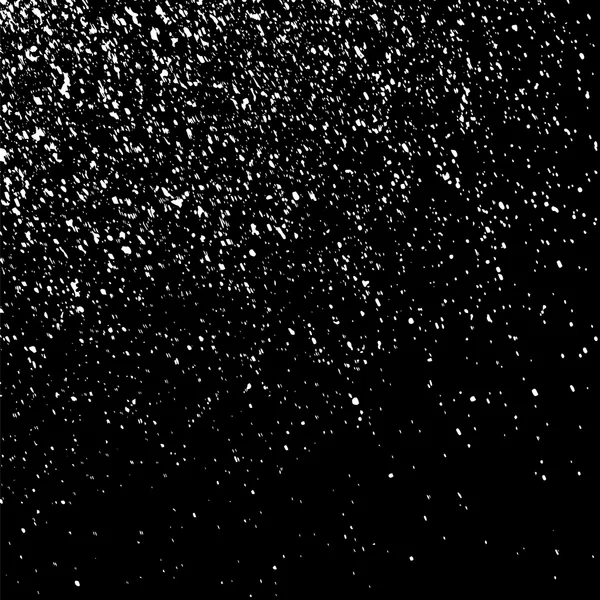 Textura Abstracta Granulada Sobre Fondo Negro Textura Nieve Elemento Diseño — Vector de stock