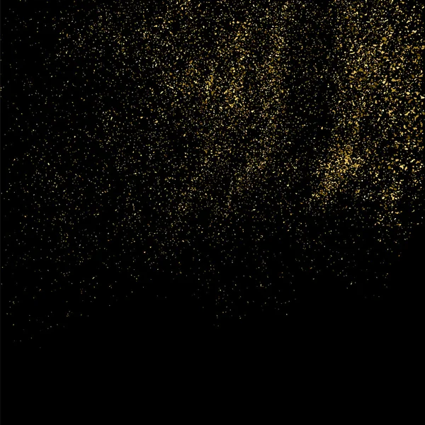 Textura Brillo Dorado Sobre Fondo Negro Explosión Dorada Confeti Textura — Archivo Imágenes Vectoriales