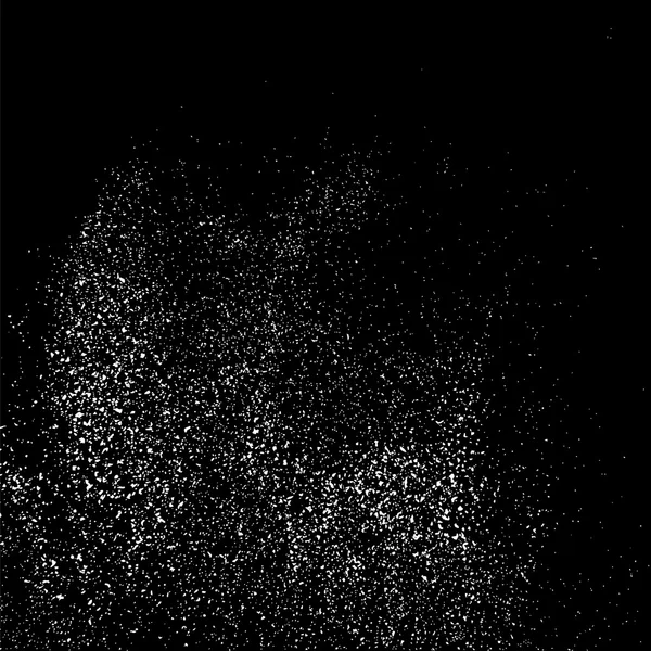 Textura Abstracta Granulada Sobre Fondo Negro Textura Nieve Elemento Diseño — Archivo Imágenes Vectoriales