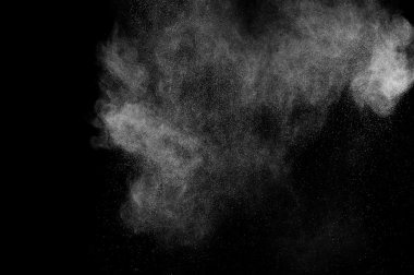 soyut beyaz toz patlama 