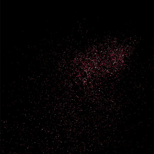 Texture Glitter Rosa Sfondo Nero Esplosione Rosa Coriandoli Texture Astratta — Vettoriale Stock