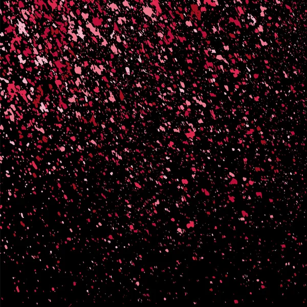 Rózsaszín Csillogó Textúra Fekete Háttér Rózsaszín Robbanás Konfetti Rózsaszín Szemcsés — Stock Vector