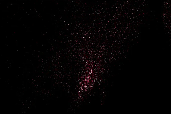 在黑色背景上的粉红闪光纹理 粉红色的爆炸的五彩纸屑 粉红色颗粒状的抽象纹理在黑色背景上 矢量背景事件 矢量图 Eps — 图库矢量图片