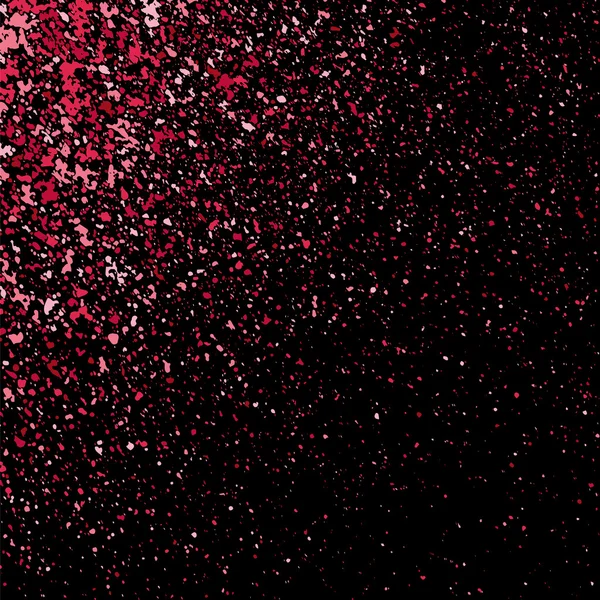 Texture glitter rosa su sfondo nero . — Vettoriale Stock