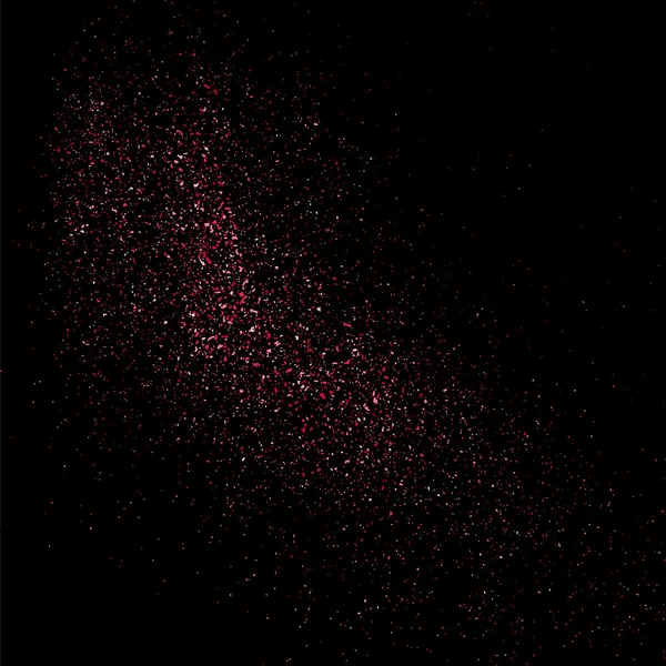 Texture rose paillettes sur fond noir . — Image vectorielle