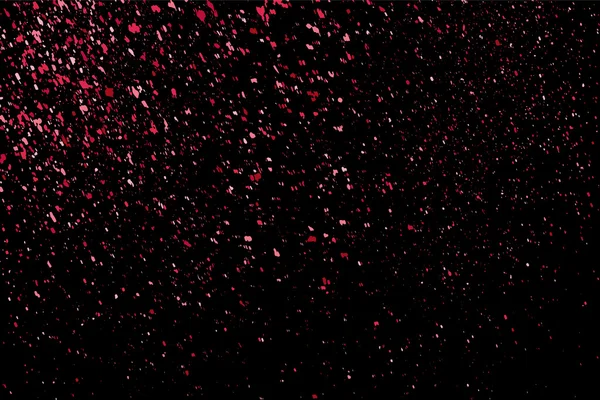 Pink glitter texture on a black background. — Stock Vector