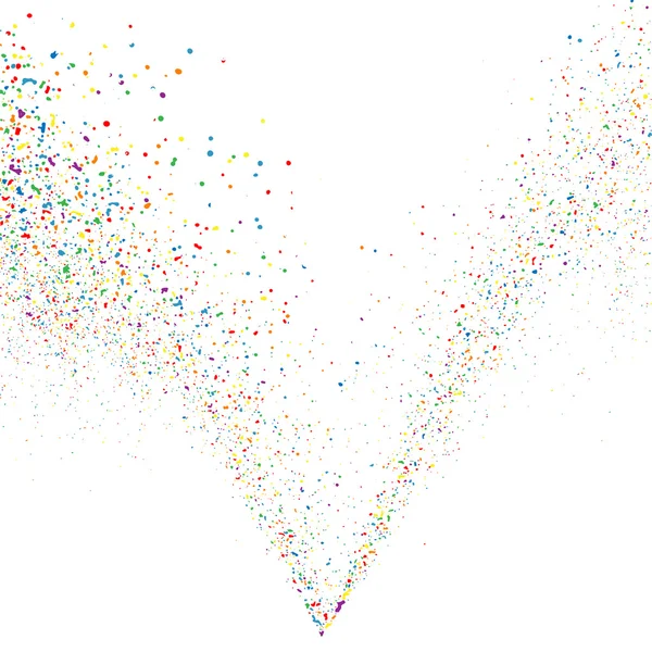 Färgglad explosion av konfetti. Färgglada grynig konsistens vektor. — Stock vektor