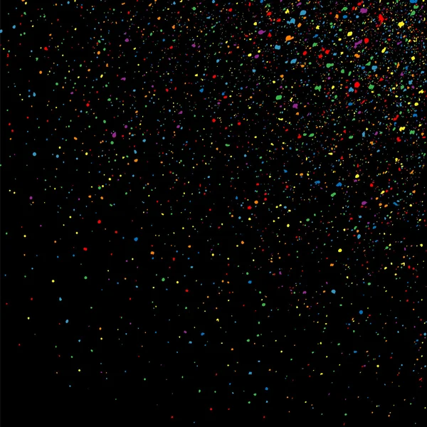 Eksplozja kolorowy konfetti. Kolorowy tekstury ziarniste wektor. — Wektor stockowy