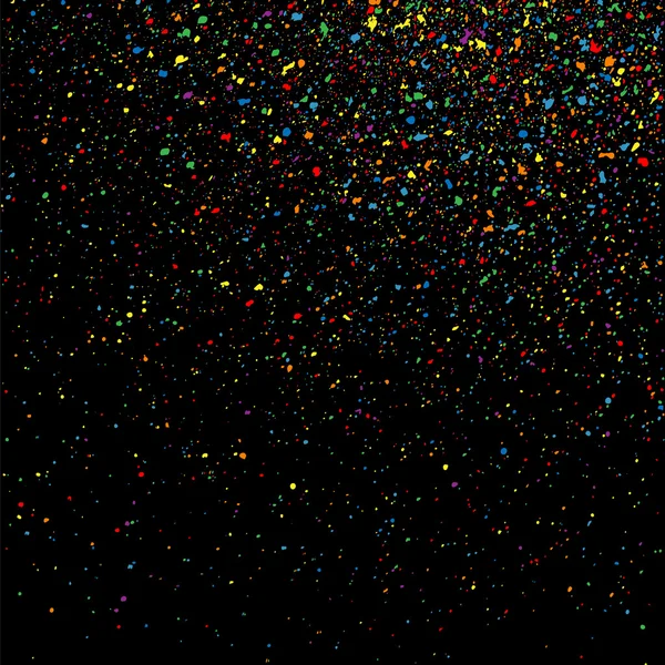 Colorida explosión de confeti. Colorido vector de textura granulada . — Vector de stock