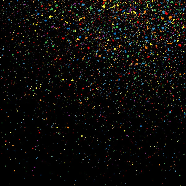 Explosion colorée de confettis. vecteur de texture granuleuse colorée . — Image vectorielle