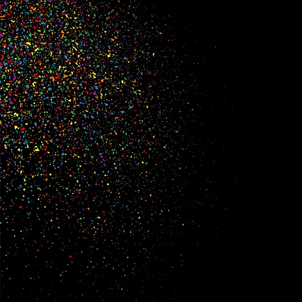 Colorida explosión de confeti. Colorido vector de textura granulada . — Vector de stock