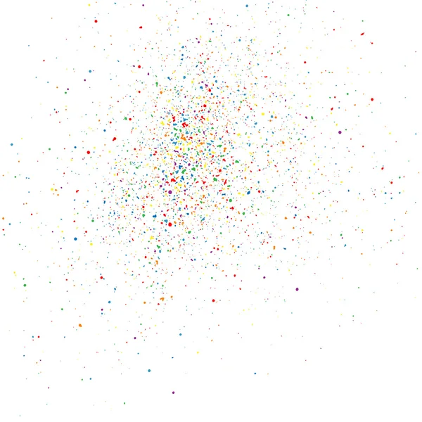Красочный взрыв конфетти. Цветной вектор текстуры зерна . — стоковый вектор