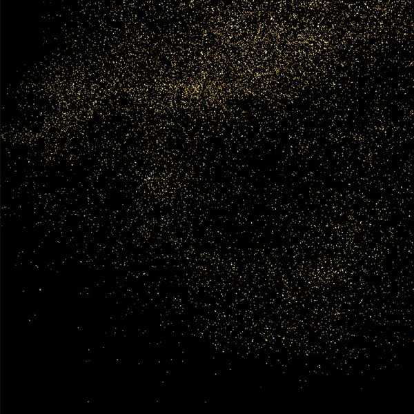 Текстура Золотого Блеска Черном Фоне Золотой Взрыв Конфетти Золотистая Фактура — стоковый вектор