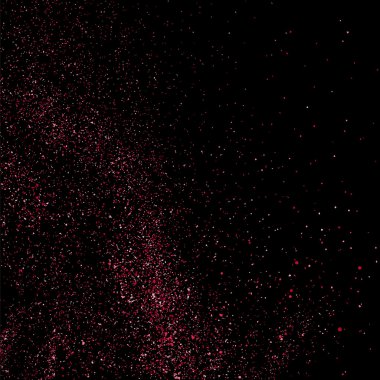 Siyah bir zemin üzerine pembe glitter doku. Pembe patlama konfeti. Siyah bir zemin üzerine pembe grenli soyut doku. Olay vektör arka plan. Vektör çizim, eps 10.