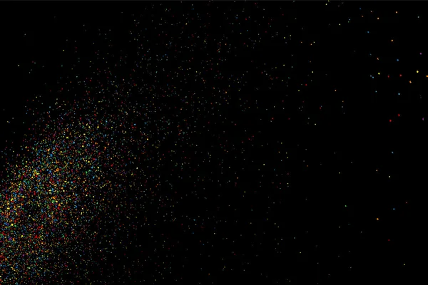 Colorida explosión de confeti. Colorido vector de textura granulada . — Vector de stock