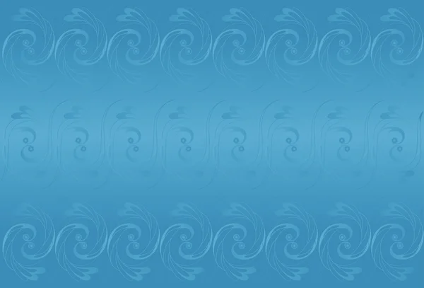 Fondo azul fantasía con elementos decorativos . — Vector de stock