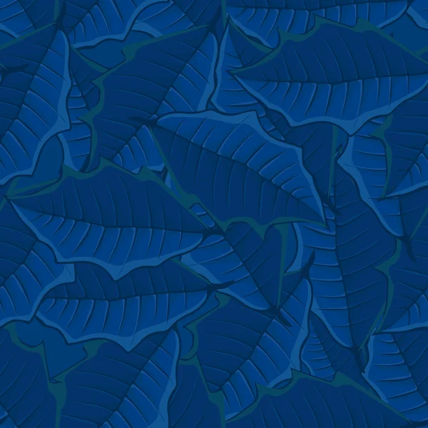 Fundo sem costura de azul leaves.seamless padrão . — Vetor de Stock