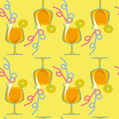Seamless modeli. tropik kokteyller.
