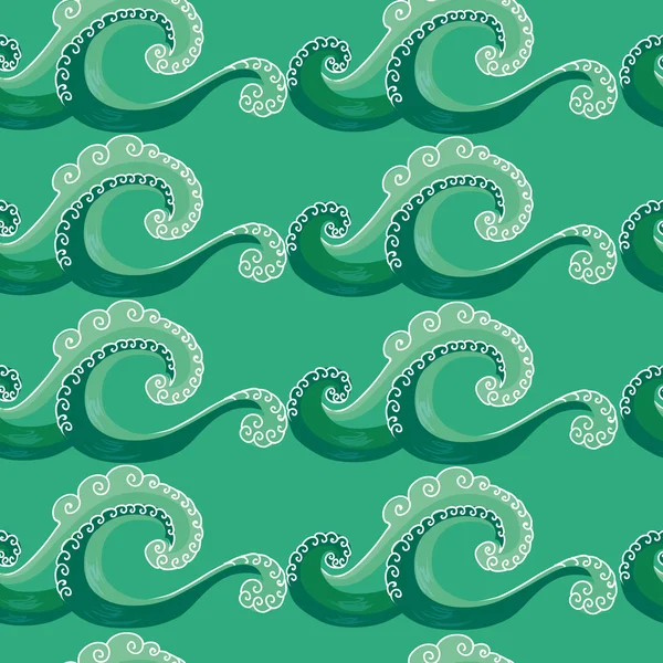 Seamless pattern. decorative wave. — Stock Vector