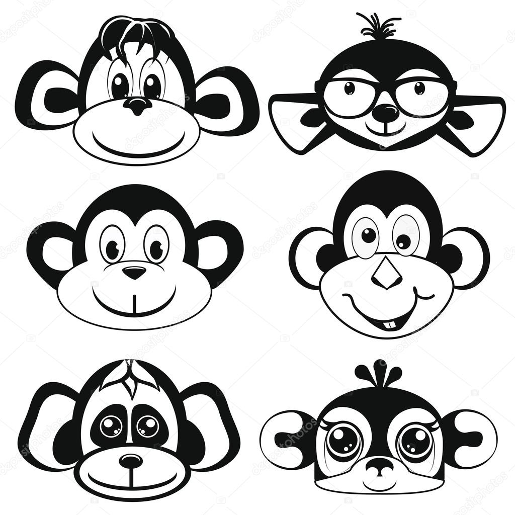 Monkey face Vector Art Stock Images | Depositphotos Monkey face Vector Art Stock Images | Depositphotos