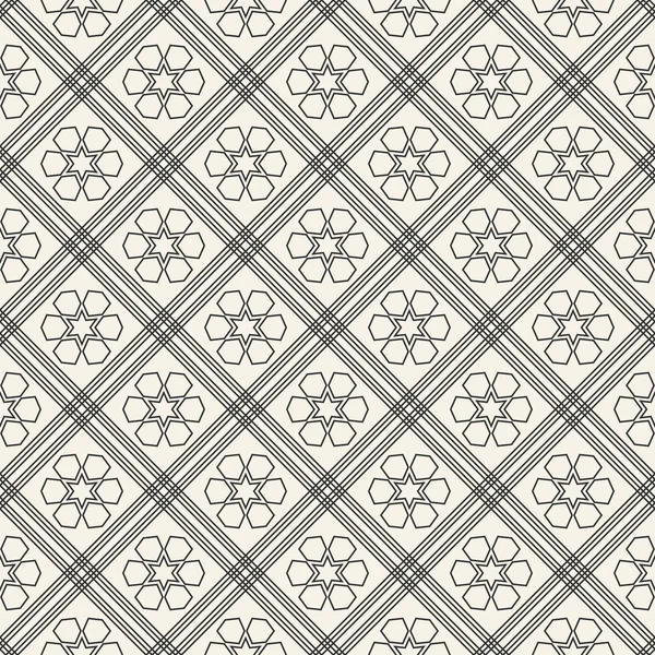 Abstract seamless geometric islamic wallpaper pattern — Stock Vector