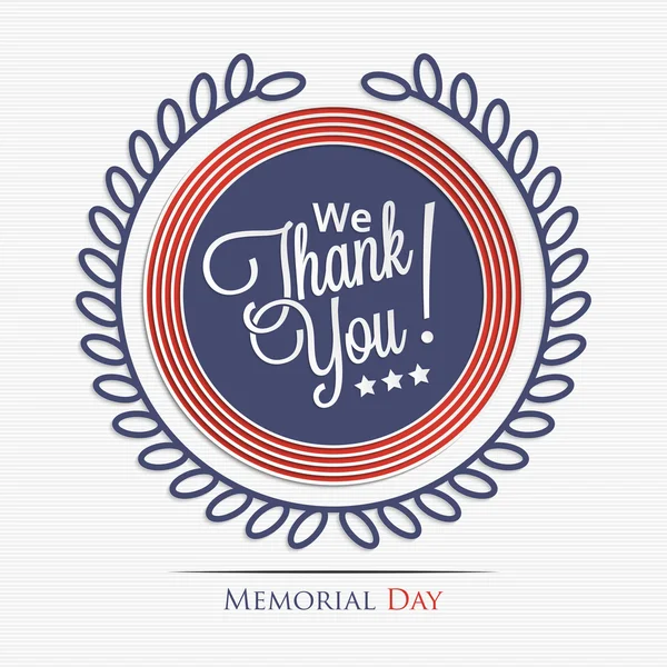 We thank you — Stock Vector