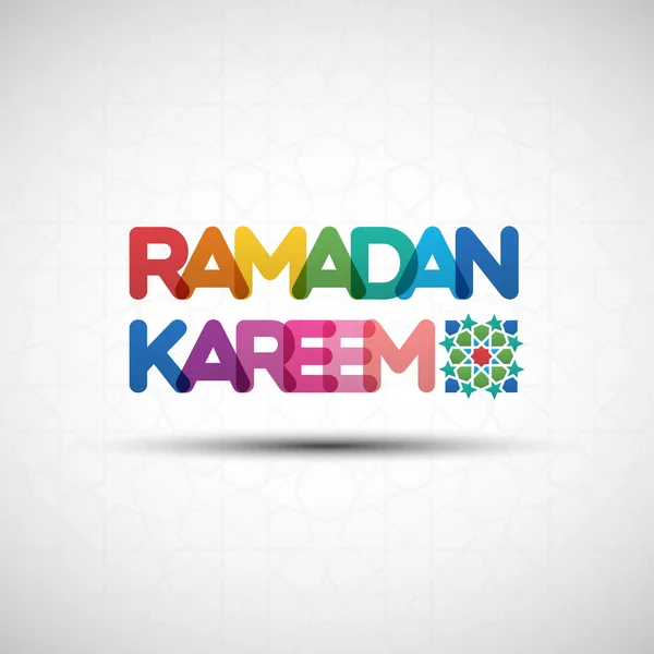 Ramadan Kareem greeting card design — Stock Vector