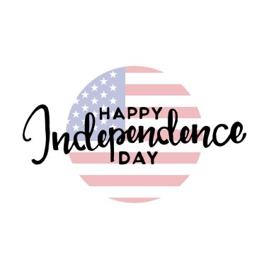 Mutlu Bağımsızlık günü elle çizilmiş yazı