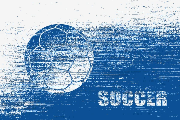 Grunge fondo de fútbol — Vector de stock