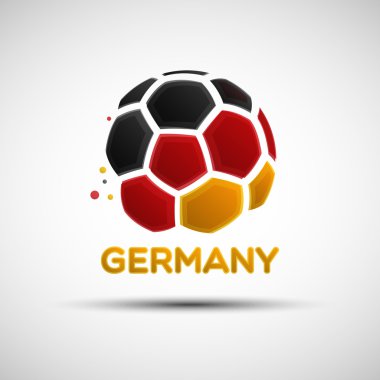 Soyut Almanya futbol topu