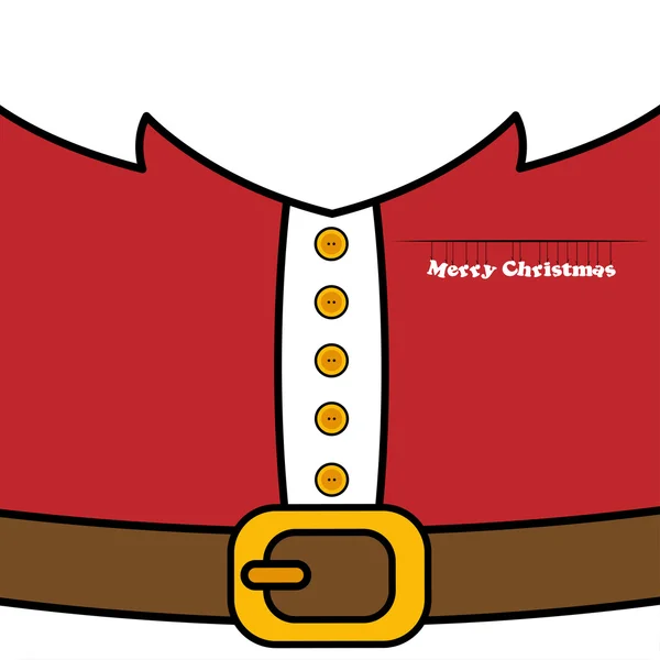 Gros plan du Père Noël — Image vectorielle