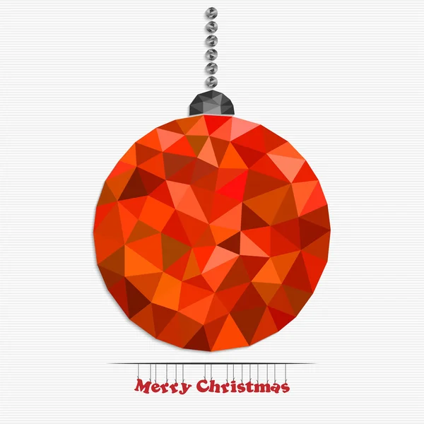 Vánoční koule z trojúhelníků — Stockový vektor
