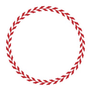 geleneksel Slav yuvarlak nakış