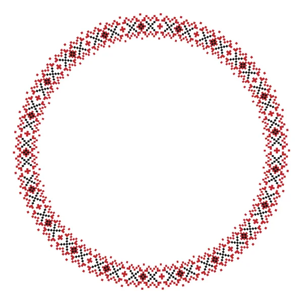 传统的斯拉夫圆刺绣 — 图库矢量图片