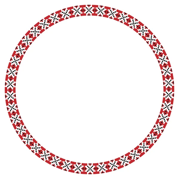 Słowiańska tradycyjną okrągły hafty — Wektor stockowy