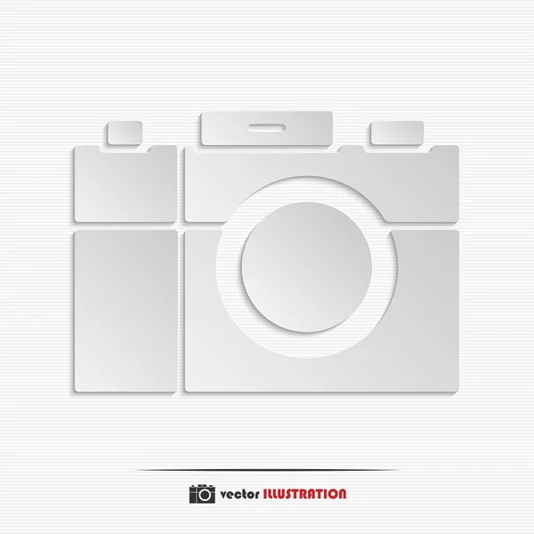 Abstrakte Kamera Web-Ikone — Stockvektor