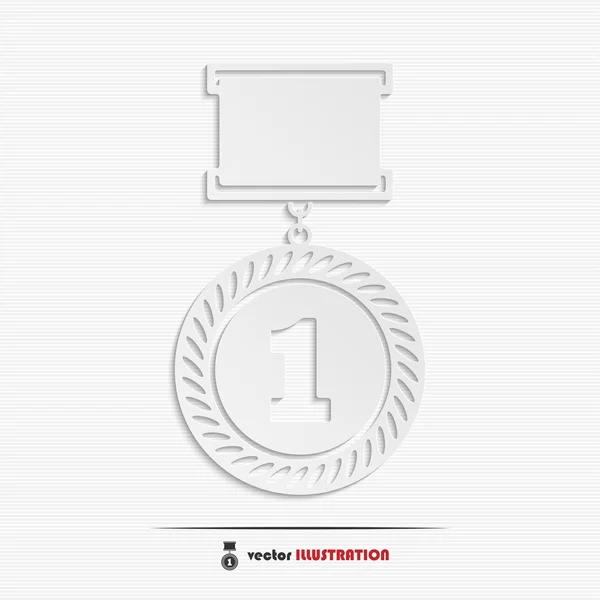 Icono web de medalla abstracta — Vector de stock