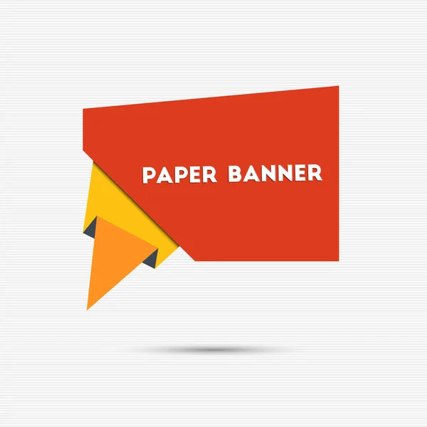 Banner papel colorido abstrato — Vetor de Stock