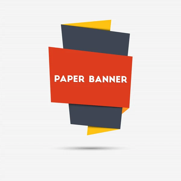 Banner papel colorido abstrato — Vetor de Stock