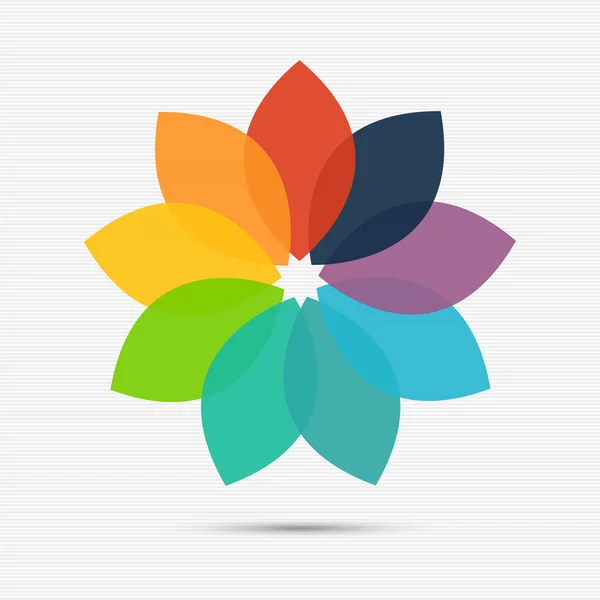 Kwiat logo szablon — Wektor stockowy