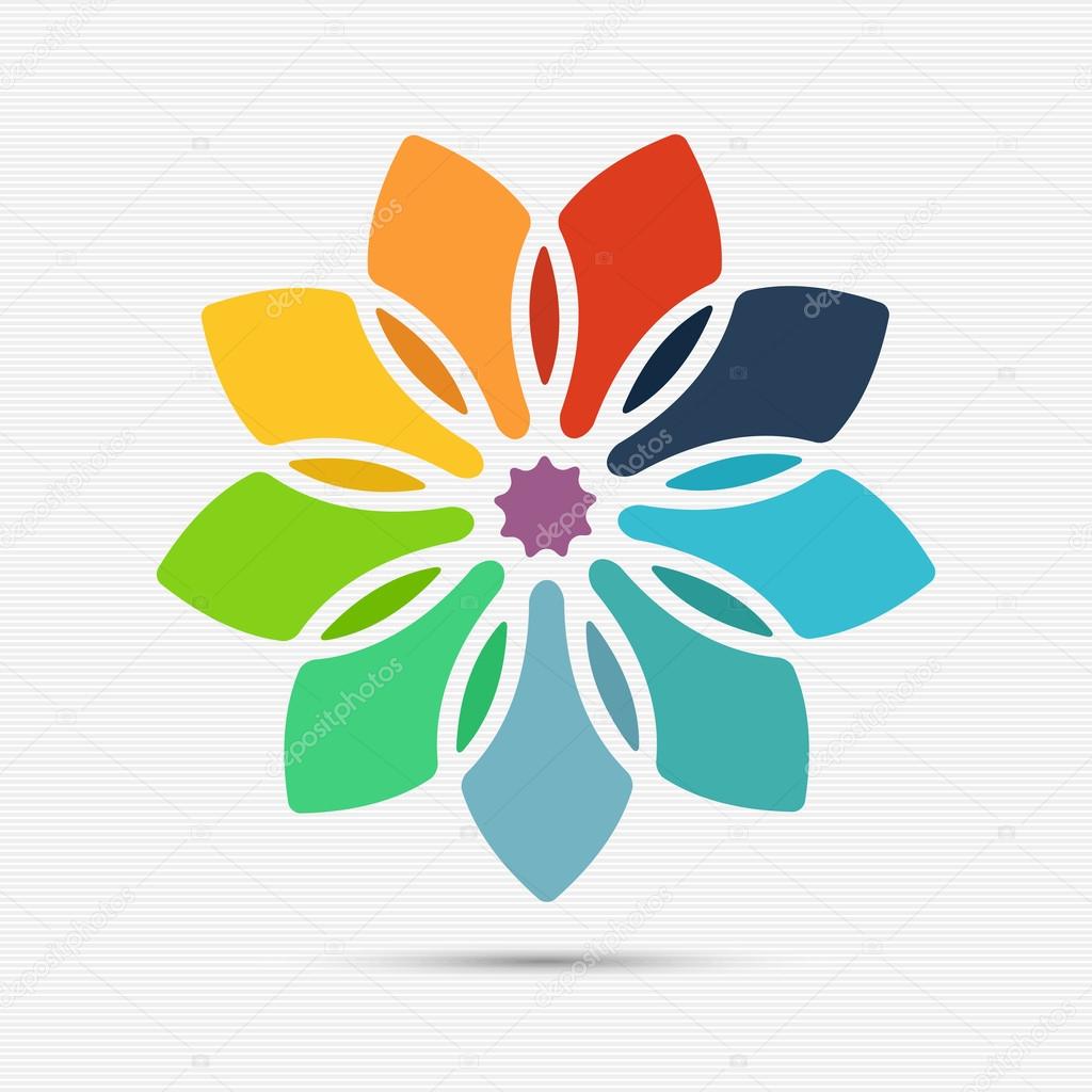 Flower logo template