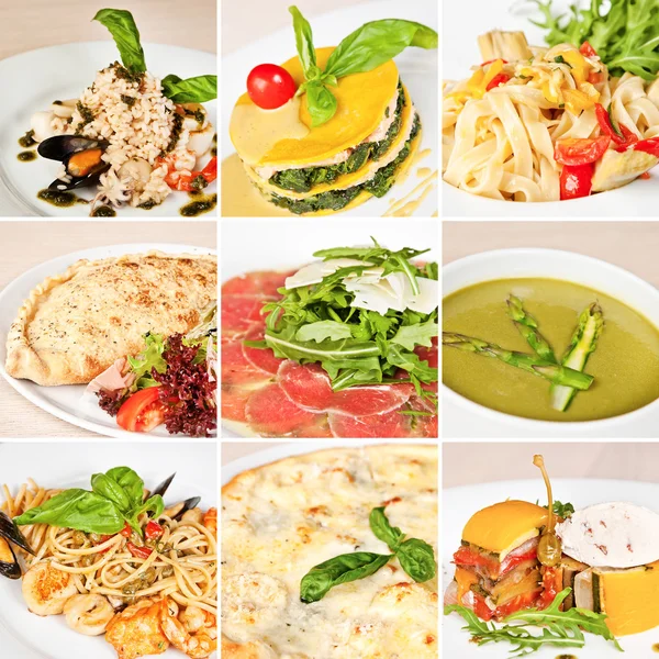 Collage de comida italiana —  Fotos de Stock