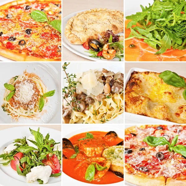Italian food collage — Stock Image Italian food collage Stock Photo