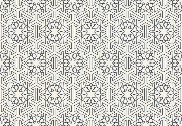 Naadloze geometrische islamitische wallpaper abstract patroon — Stockvector