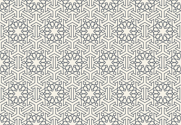 Abstract seamless geometric islamic wallpaper pattern