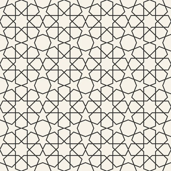 Modèle abstrait de papier peint islamique géométrique sans couture — Image vectorielle