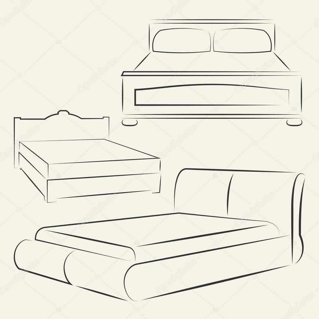 Bed outlines